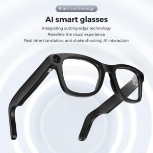AI Smart Glasses with 800W Sony Camera | OpenAI Recognition, 1080P Anti-Shake Video, Real-Time Translation & Long Battery Life